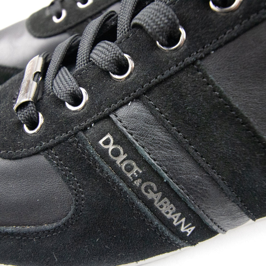 Dolce & Gabbana Low Top Leather Sneakers Black