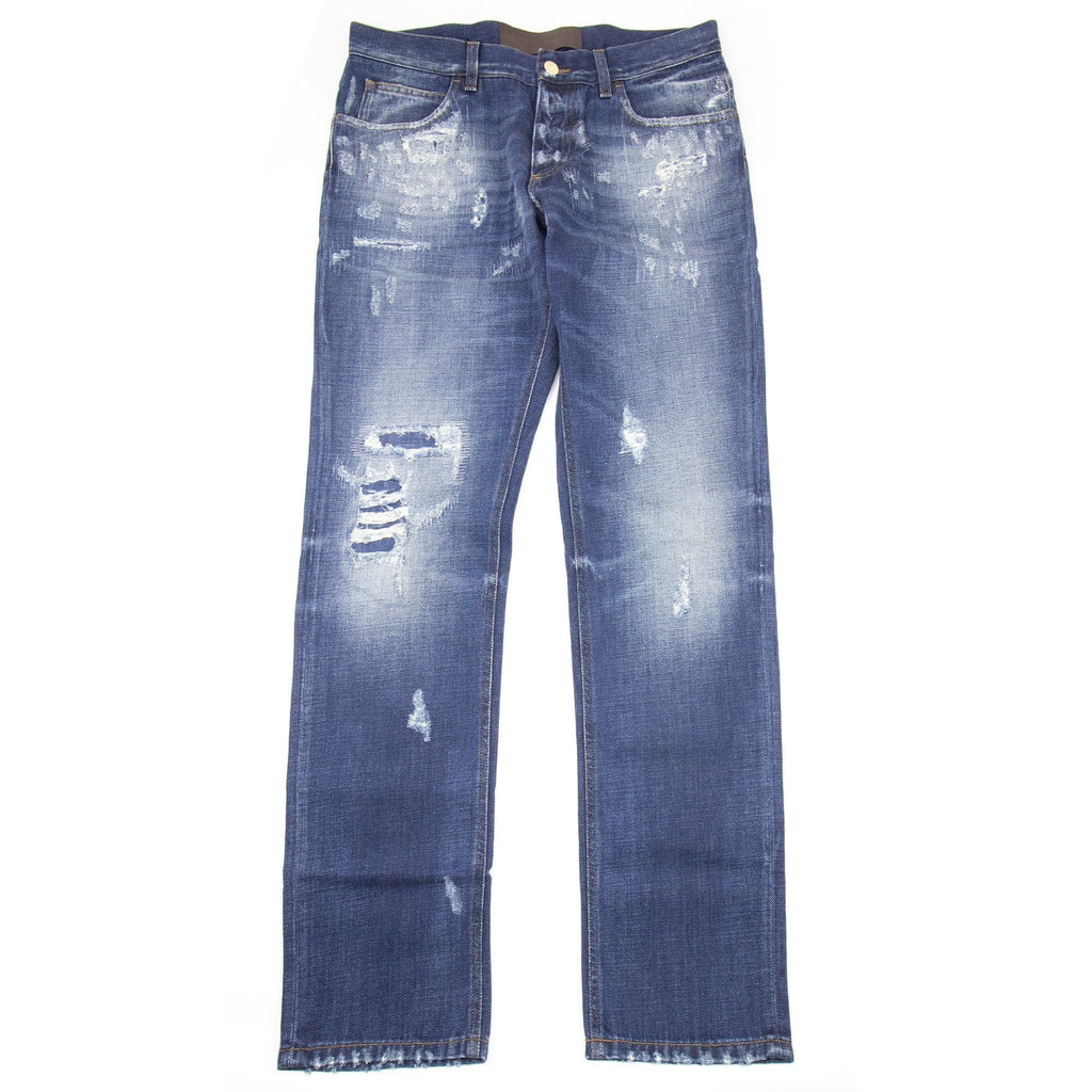 Dolce & Gabbana Classic 18 Ripped Jeans Dark Blue