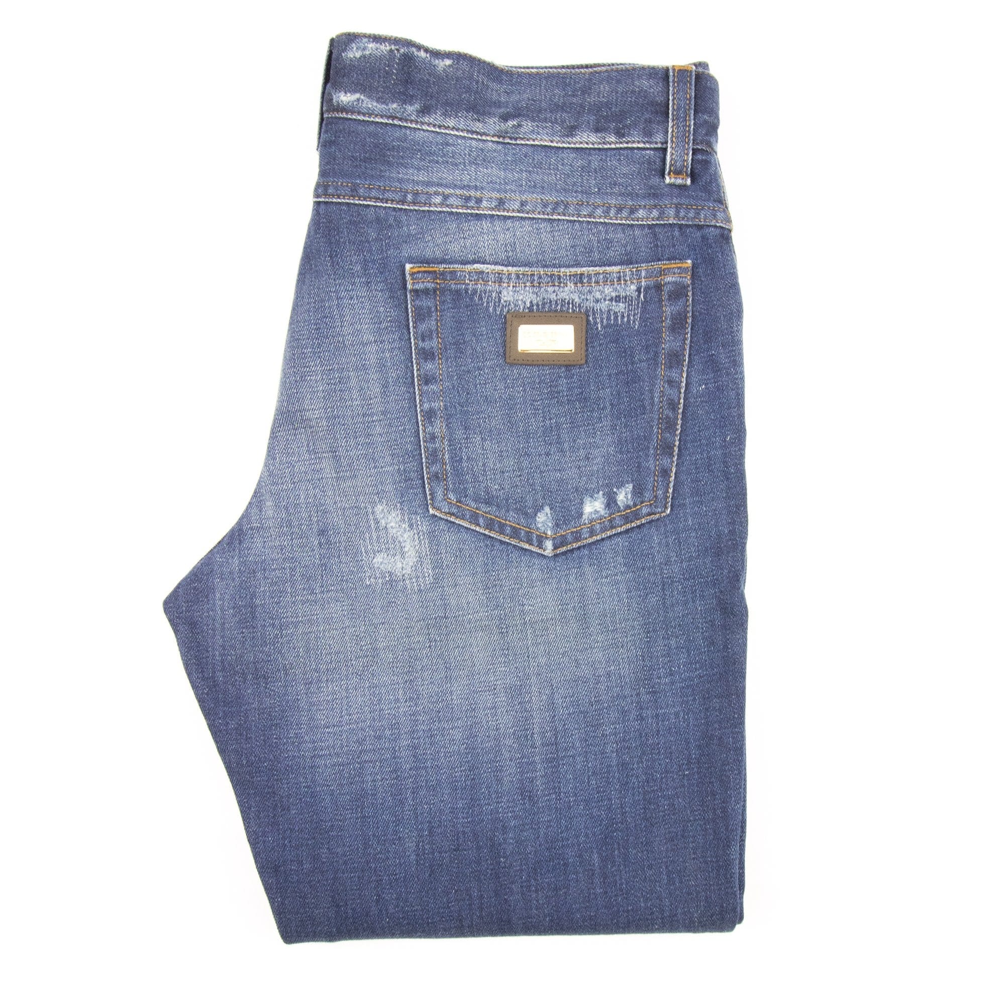 Dolce & Gabbana Classic 18 Ripped Jeans Dark Blue