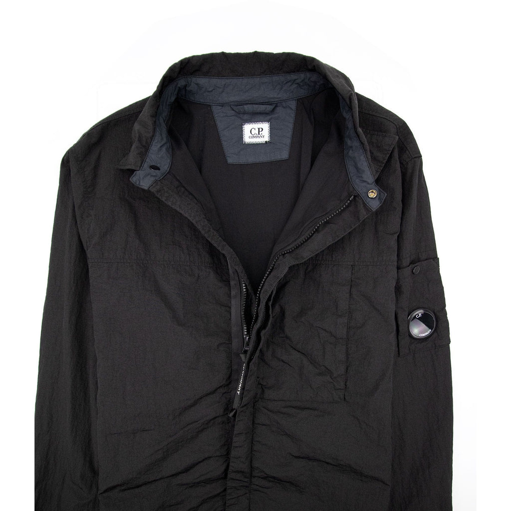 C.P. Company Nylon Zip Up Overshirt Black 999