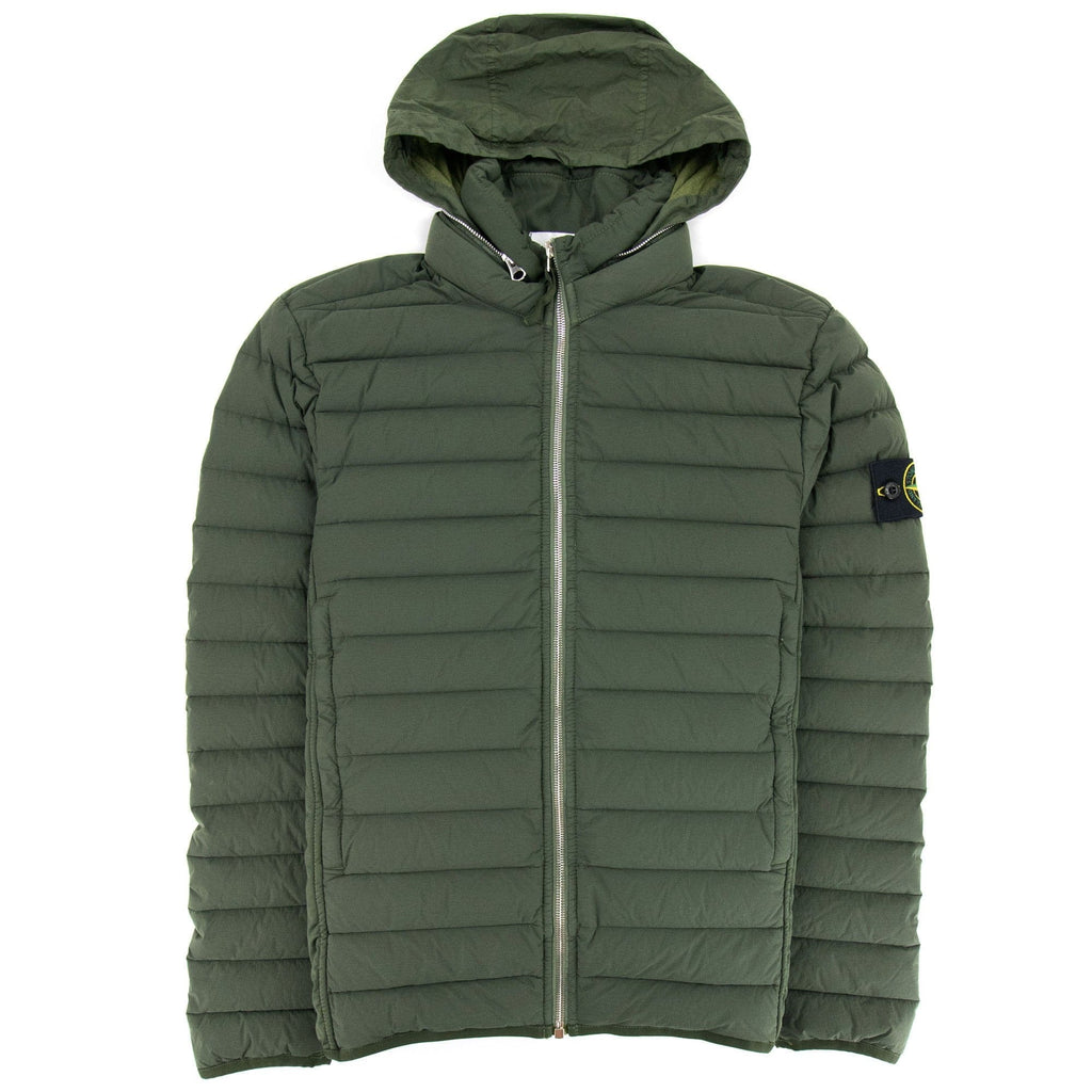 Stone Island Loom Woven Down Chambers Jacket Khaki V0059