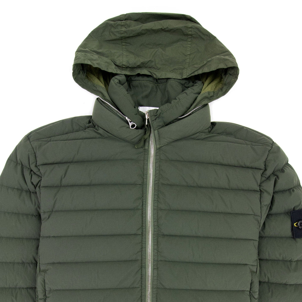Stone Island Loom Woven Down Chambers Jacket Khaki V0059