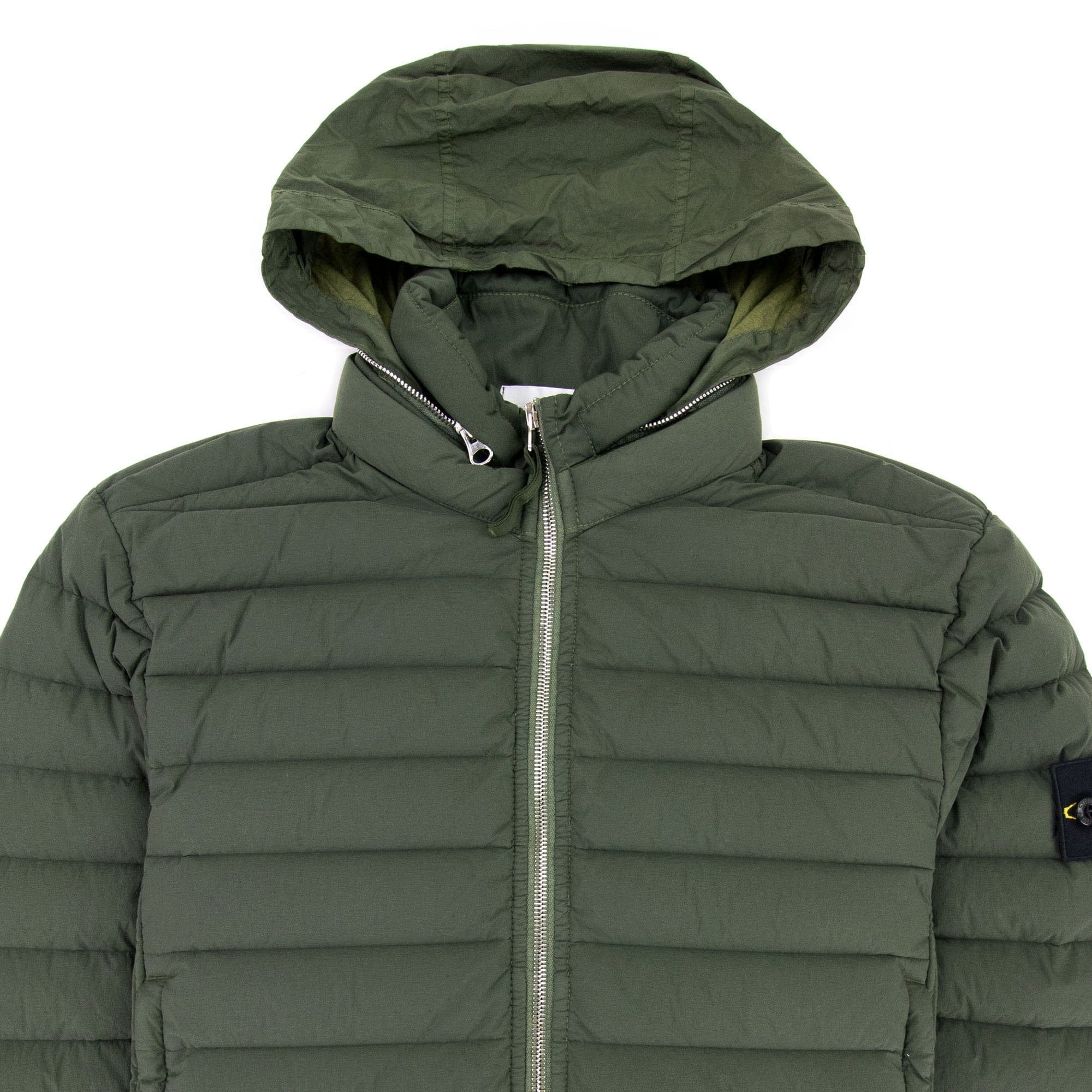 Stone Island Loom Woven Down Chambers Jacket Khaki V0059