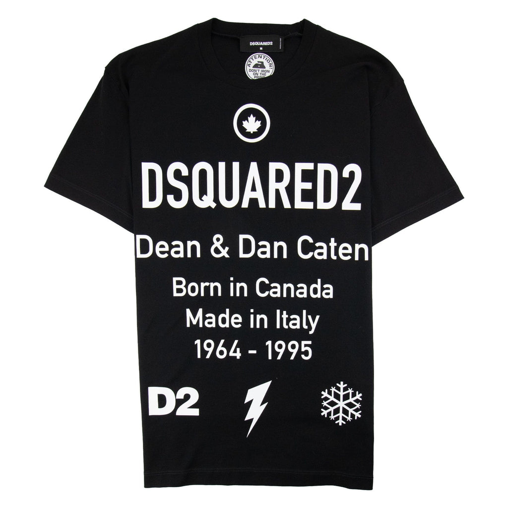 Dsquared2 Dean & Dan Symbol T-shirt Black