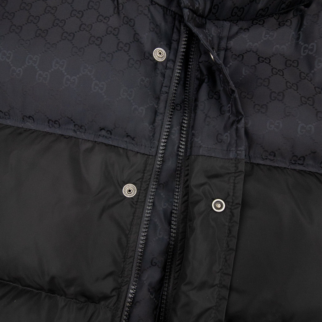 Gucci GG Jacquard Nylon Gilet Black
