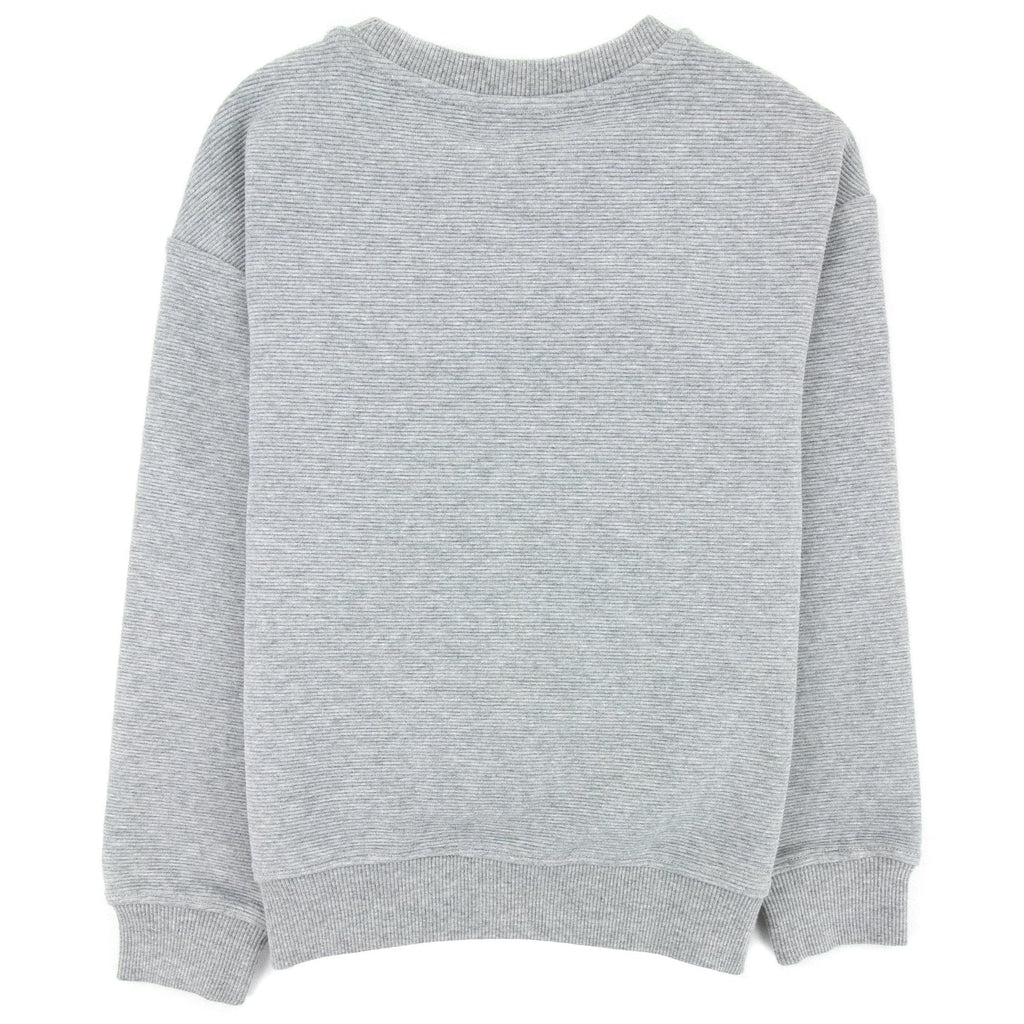 Moschino Kids Zip Pocket Cotton Sweatshirt Grey 60901