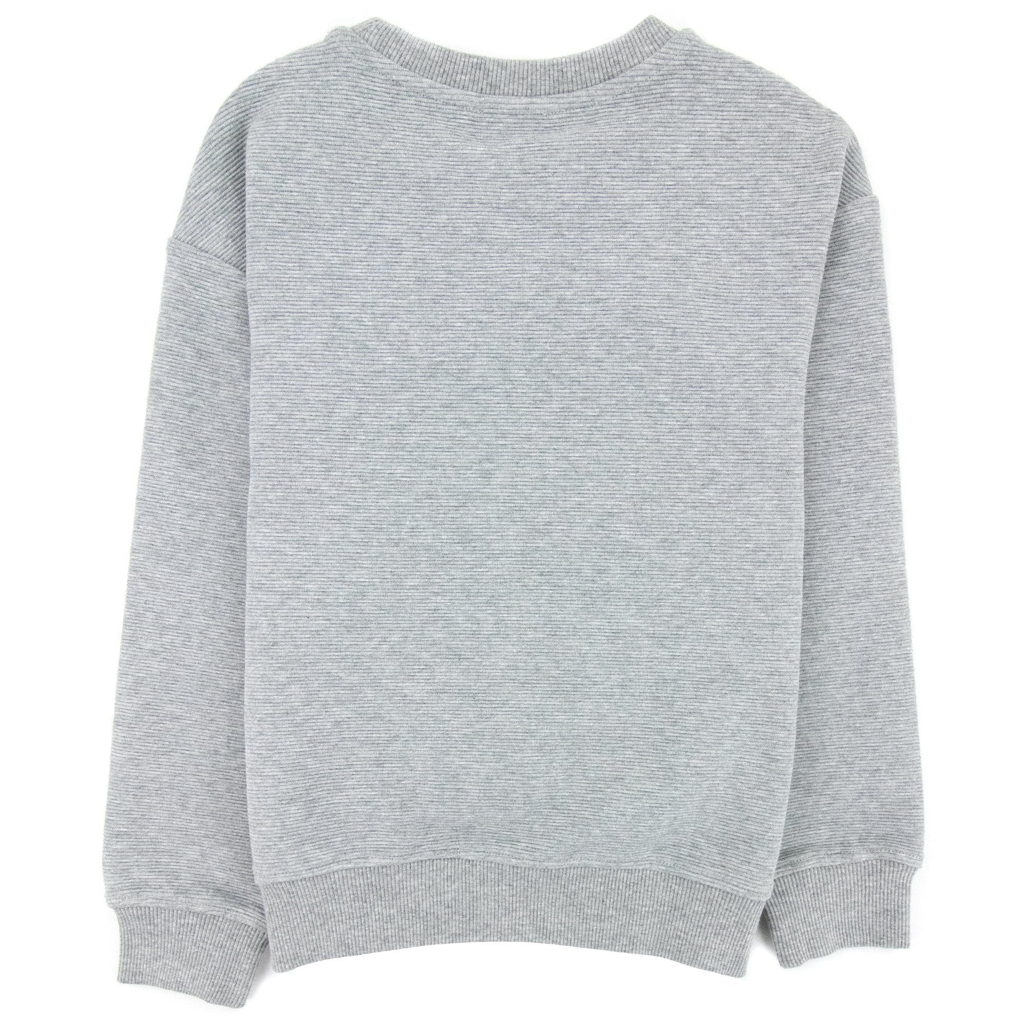 Moschino Kids Zip Pocket Cotton Sweatshirt Grey 60901