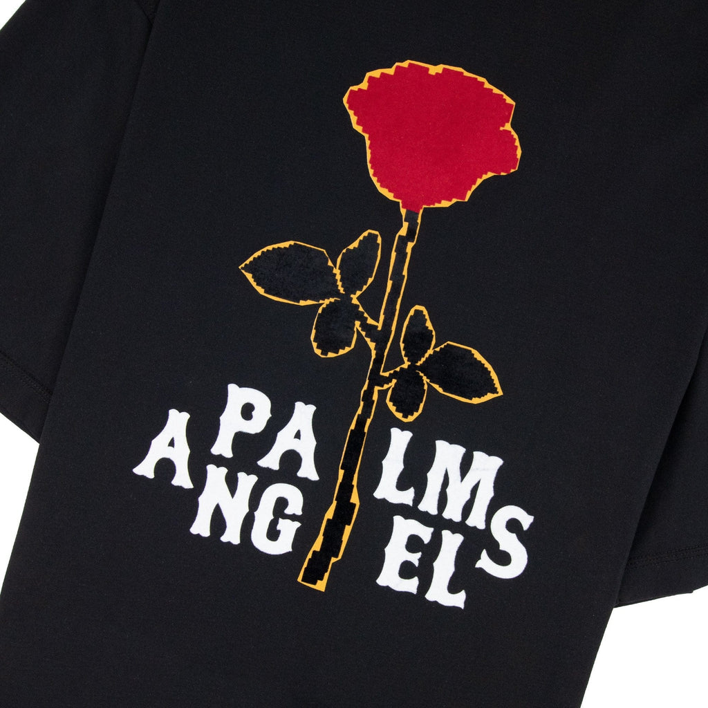 Palm Angels Large Rose T-shirt Black