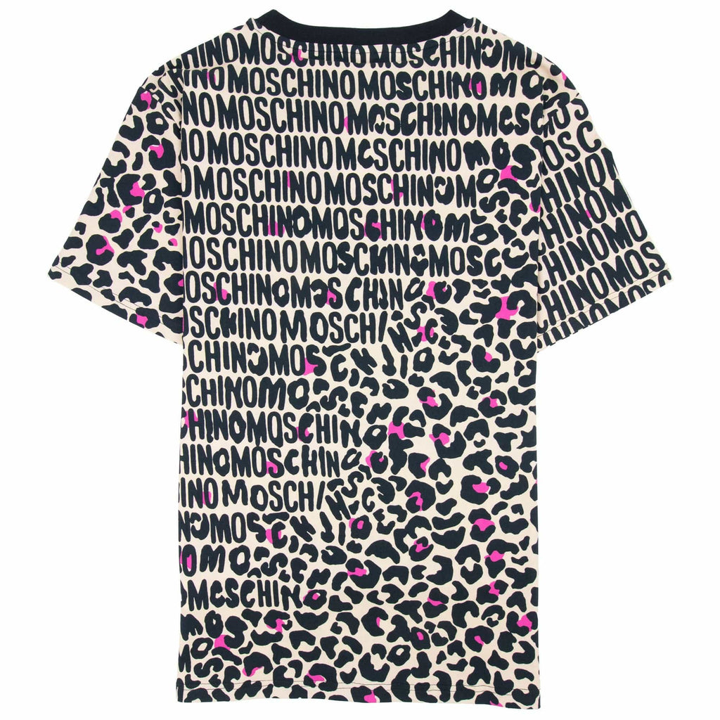 Moschino Underwear Leopard Print T Shirt Camel/black 1003