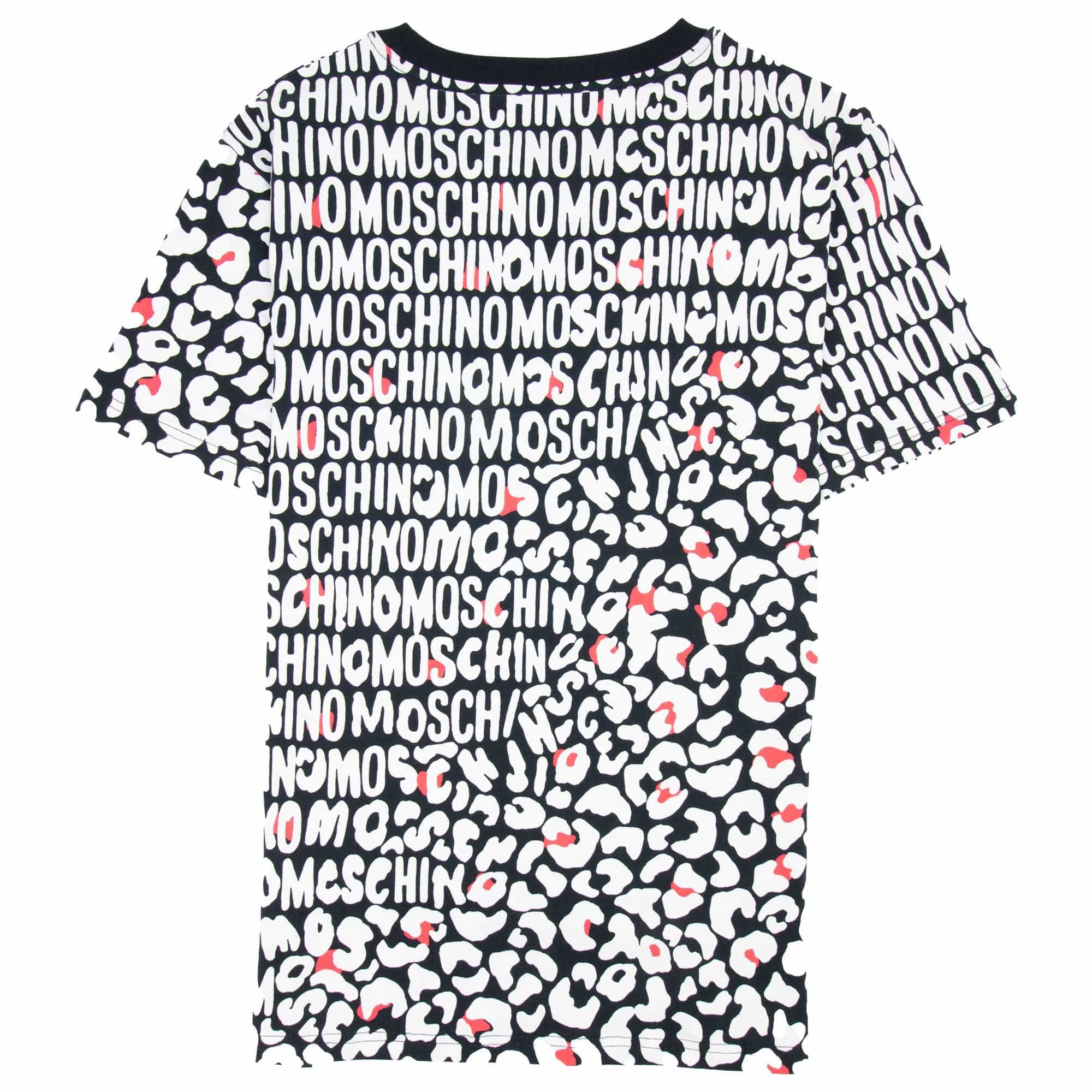 Moschino Underwear Leopard Print T Shirt White/black 5118