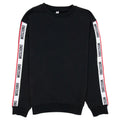 Moschino Underwear Tape Logo Crew Neck Sweatshirt Black 0555