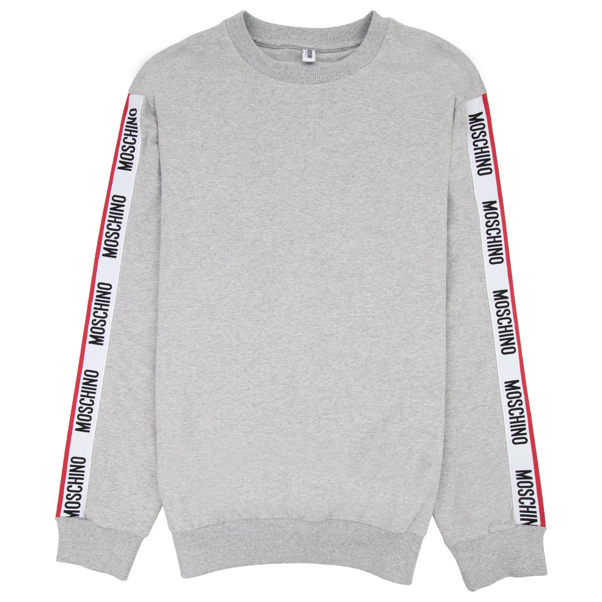 Moschino Underwear Tape Logo Sweatshirt Light Grey