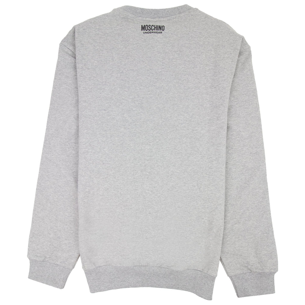 Moschino Underwear Tape Logo Sweatshirt Light Grey