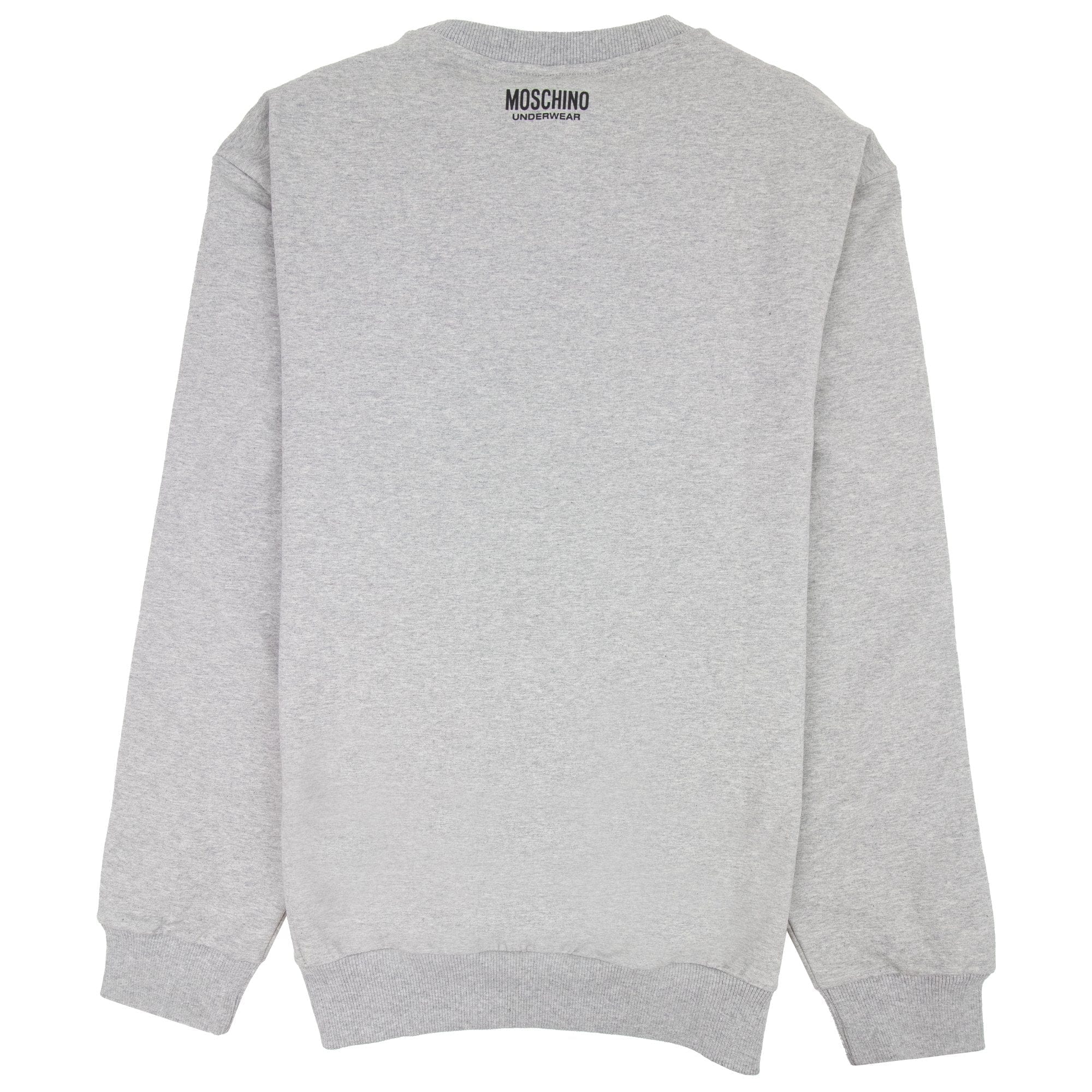 Moschino Underwear Tape Logo Sweatshirt Light Grey