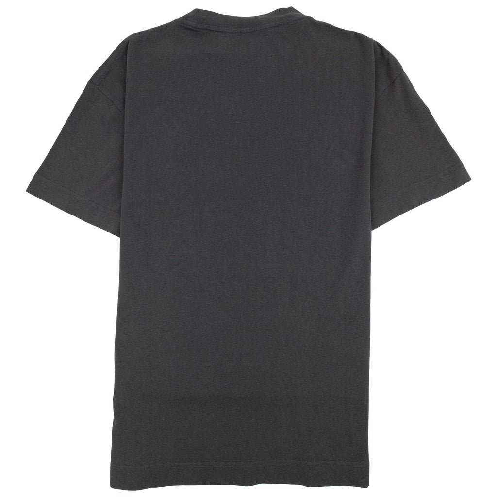 Palm Angels Garment Dyed Air Print T Shirt Black/black