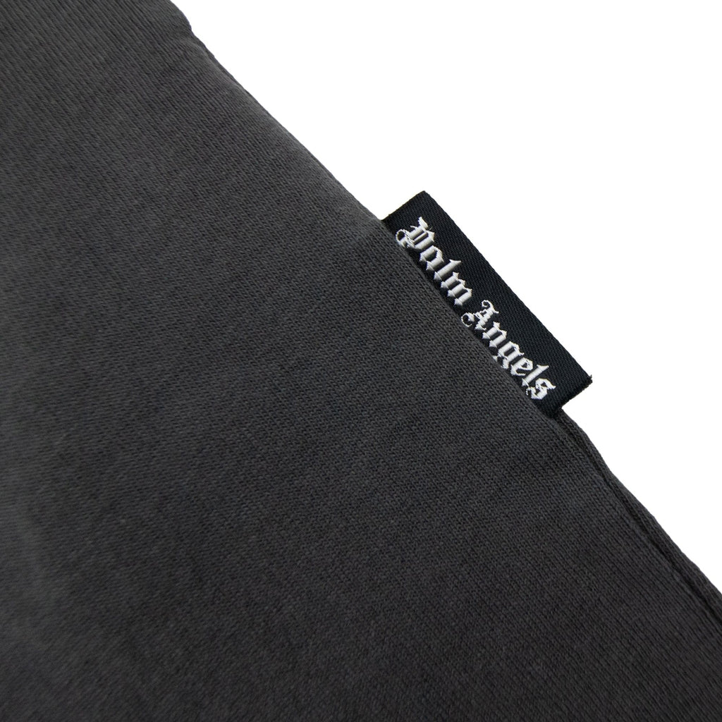 Palm Angels Garment Dyed Air Print T Shirt Black/black