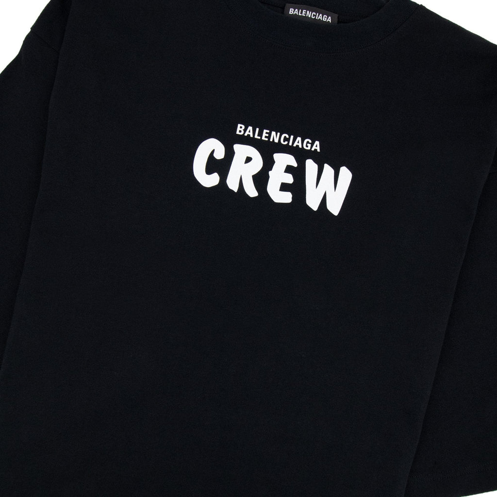 Balenciaga Oversized Crew Tshirt Black