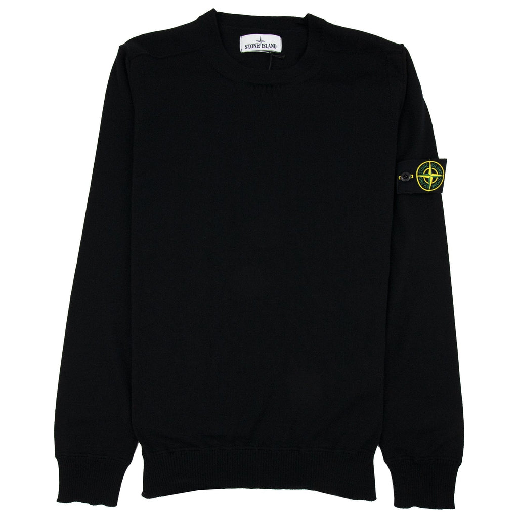 Stone Island 526c4 Knitted Sweatshirt Black V0029