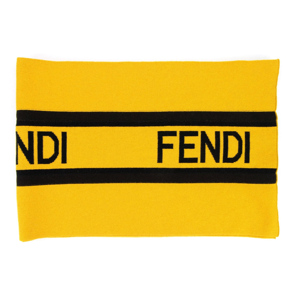 Fendi Fendi Logo Scarf Yellow