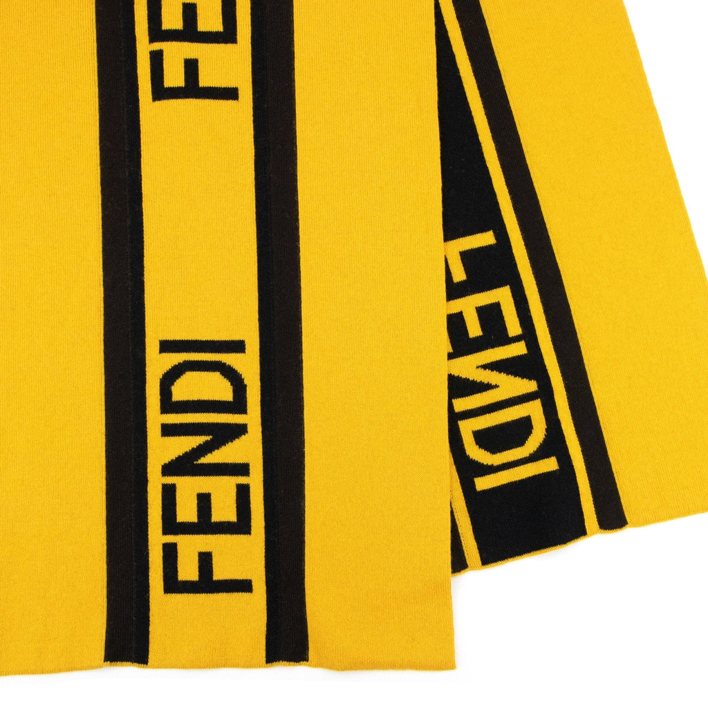 Fendi Fendi Logo Scarf Yellow