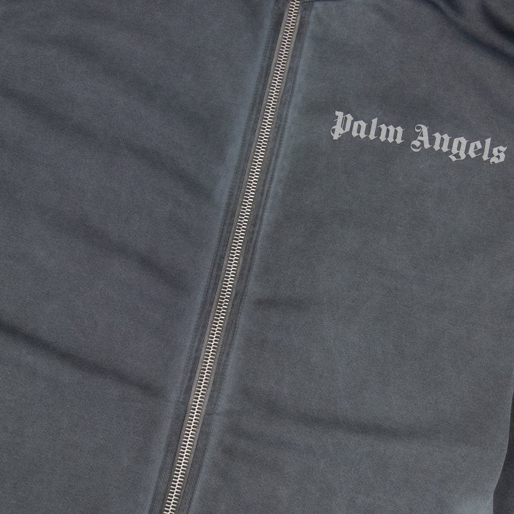 Palm Angels Garment Dyed Track Jacket Dark Grey