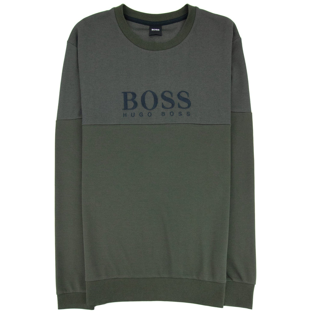Hugo Boss Tracksuit Sweatshirt Front Logo Dark Green