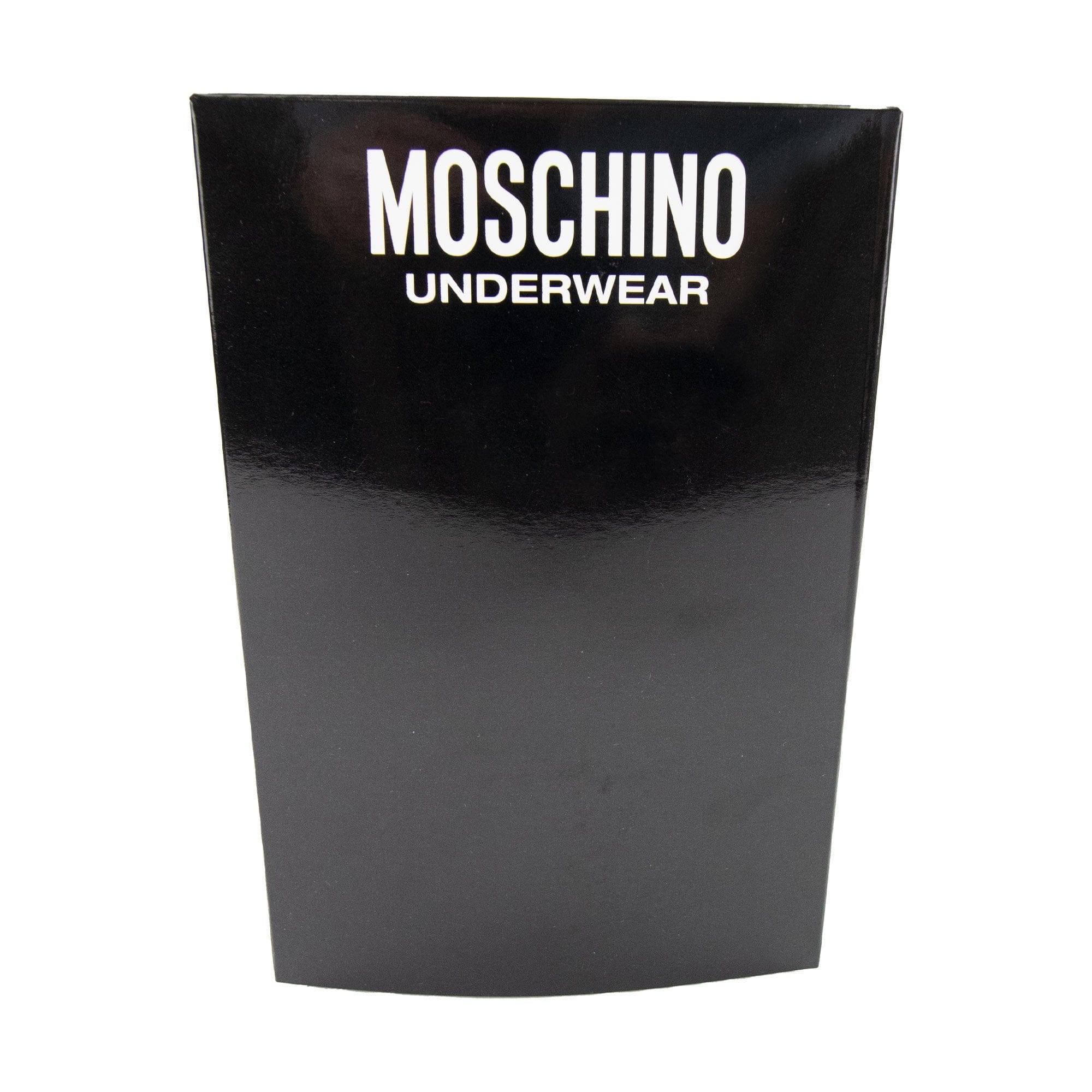 Moschino Underwear Logo Print Stretch Cotton Trunks Grey