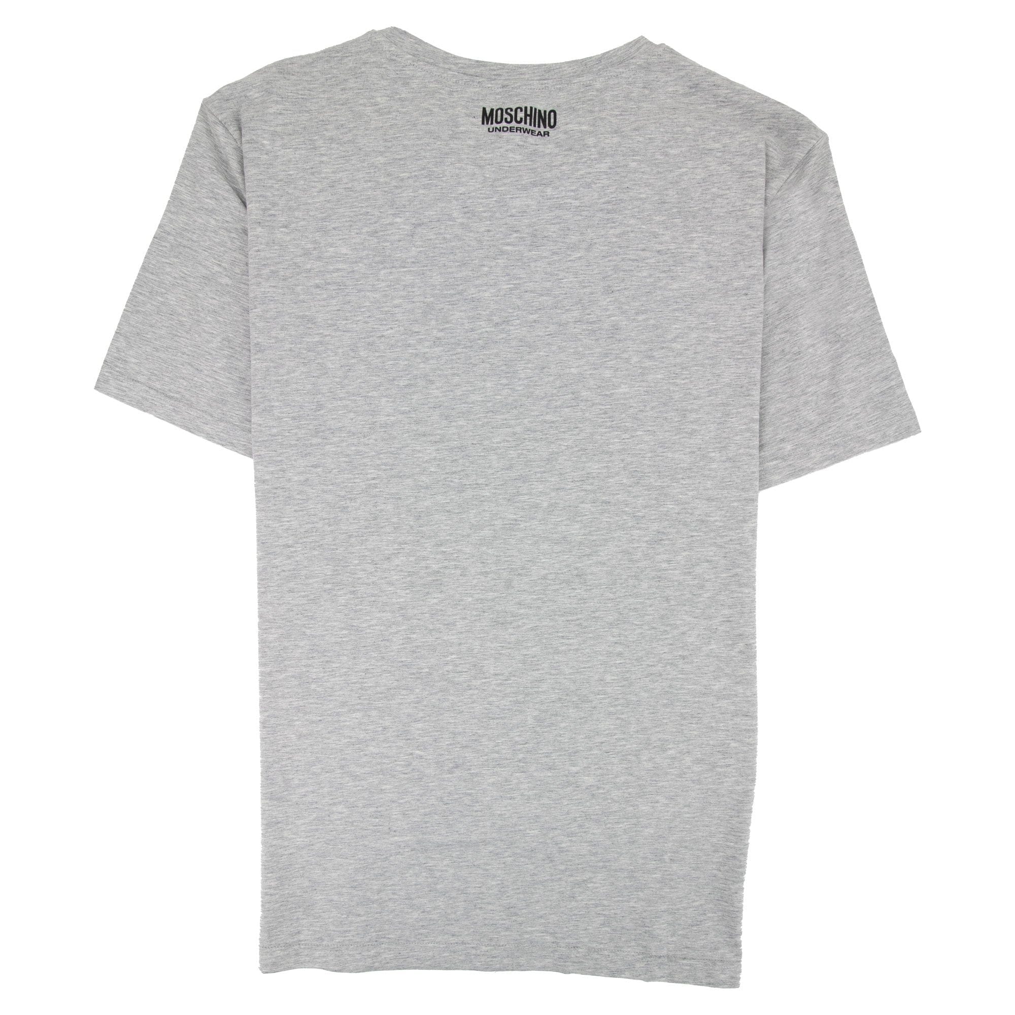 Moschino Underwear Shoulder Black Tape T-shirt Grey