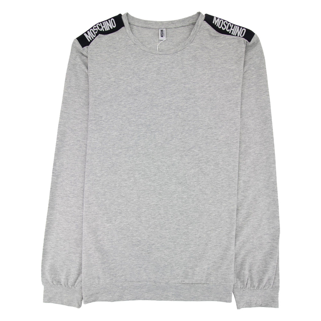 Moschino Underwear Long Sleeve Shoulder Top Grey