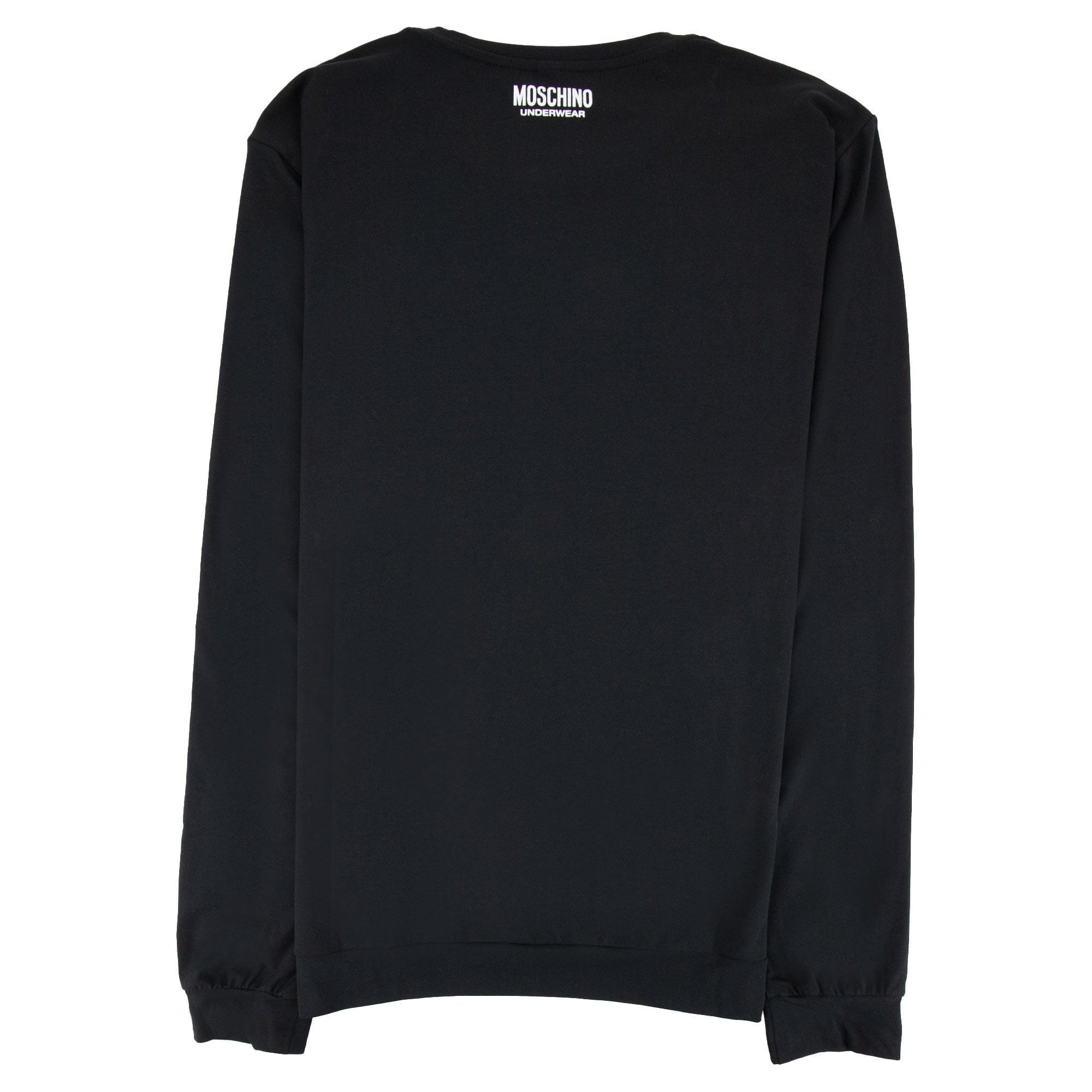Moschino Underwear Long Sleeve Shoulder Top Black