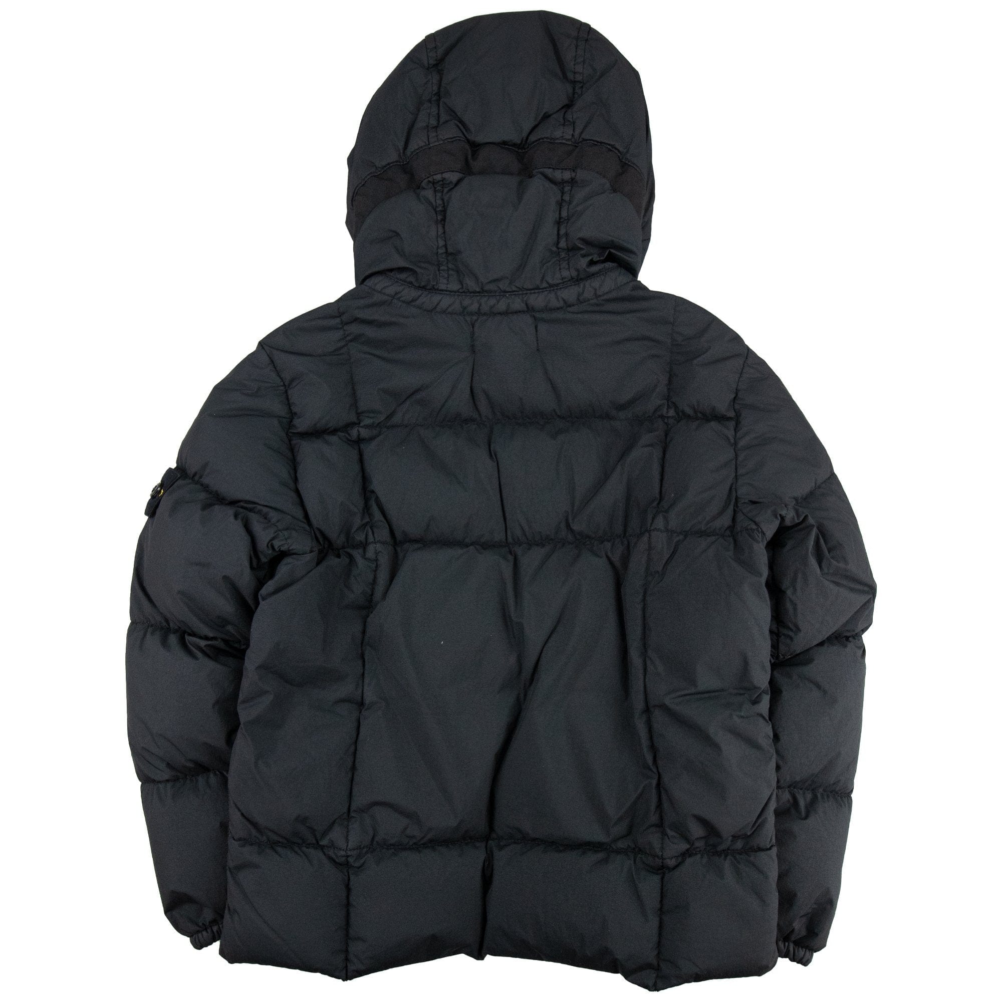 Stone Island Junior 40333 Garment Dyed Crinkle Reps Ny Down Jacket Black V0029