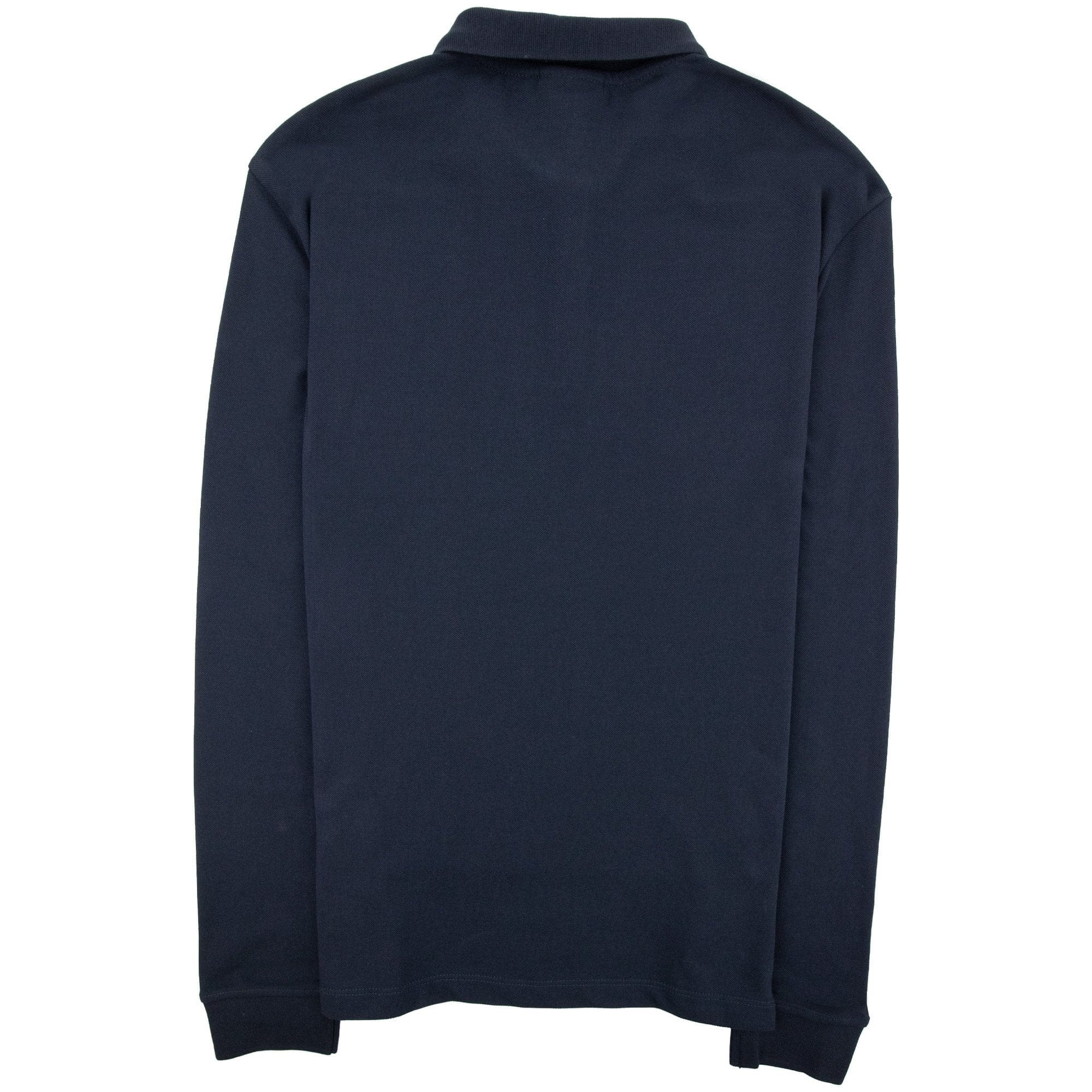Emporio Armani Logo Long Sleeve Polo Shirt Blue Scuro 939