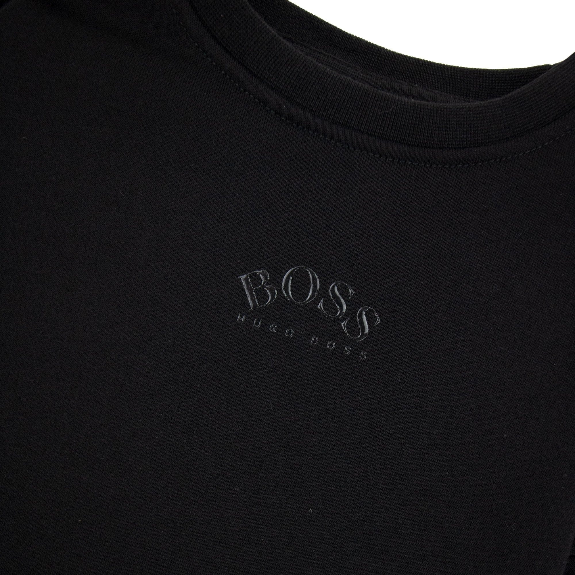 Hugo Boss Kids Lustrous Logo Crew Neck Sweatshirt Black