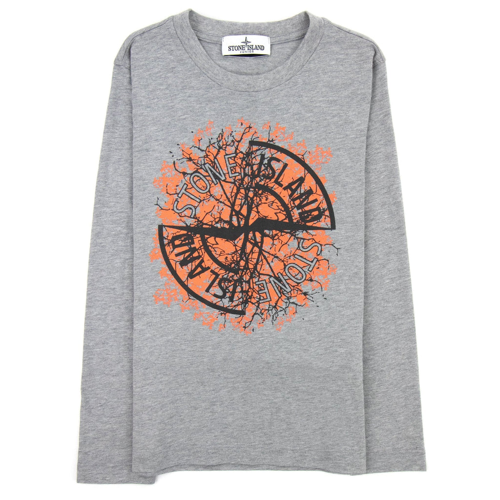 Stone Island Junior Nature T Shirt Grey V0m64
