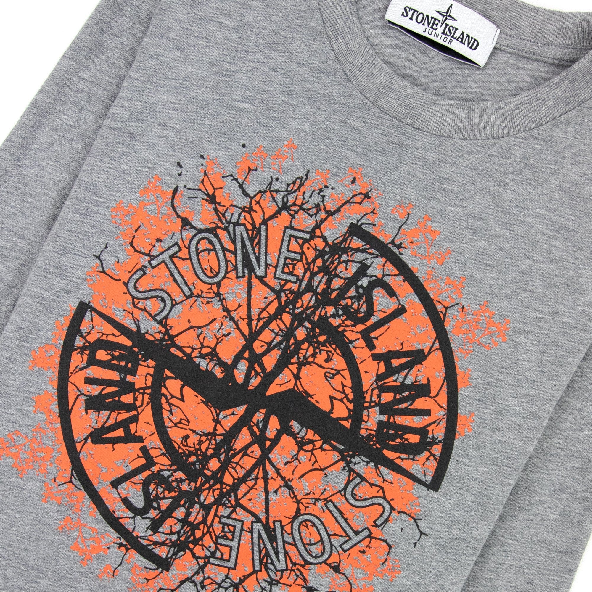 Stone Island Junior Nature T Shirt Grey V0m64