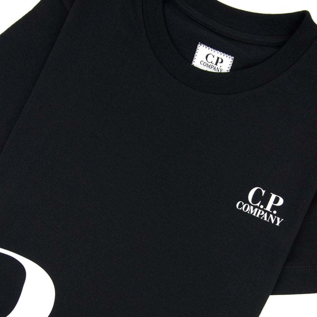 Cp Company Undersixteen Wrap Logo S/s T Shirt Black 999