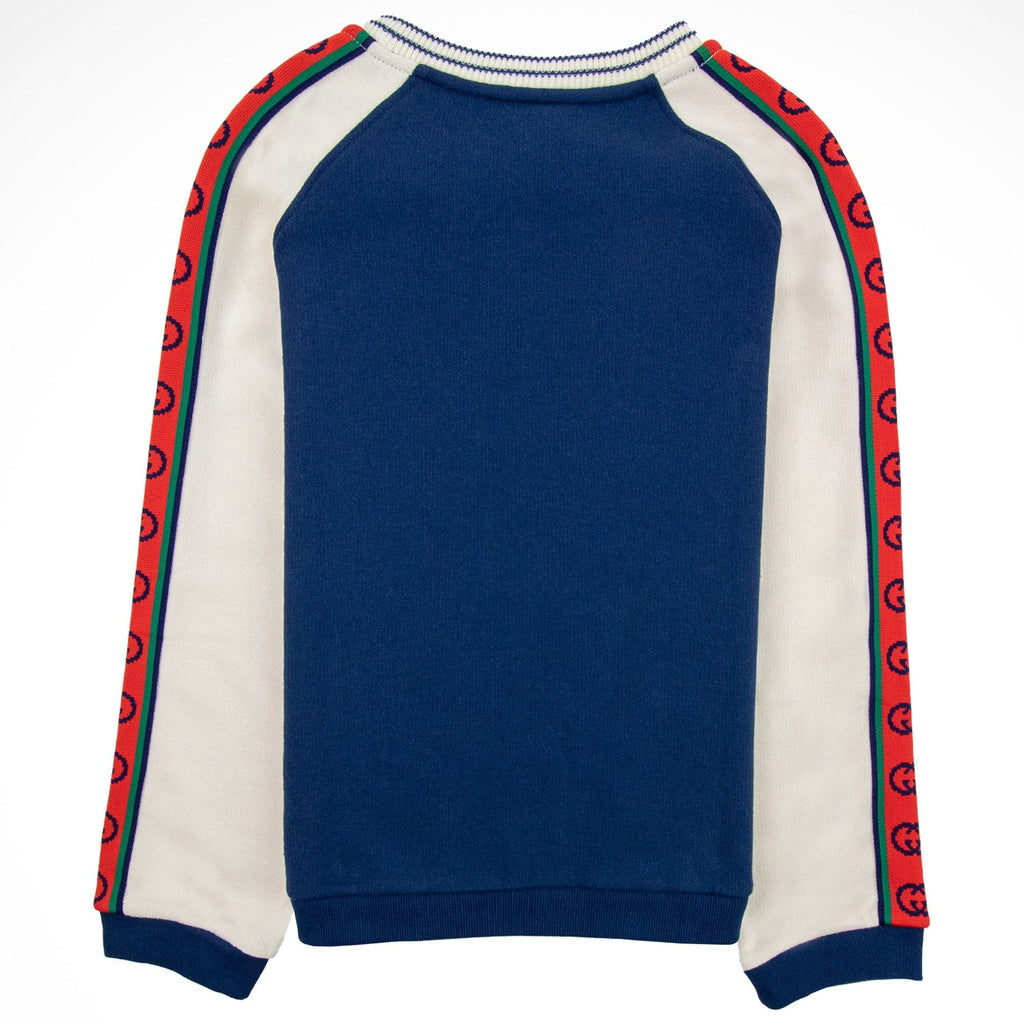 Gucci Junior Interlocking G Sweatshirt Navy 4643
