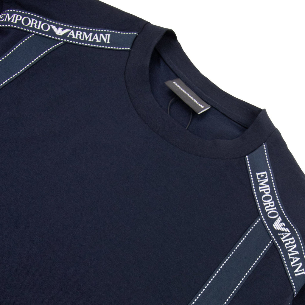 Emporio Armani Tape Logo S/s T Shirt Blue/navy 0920