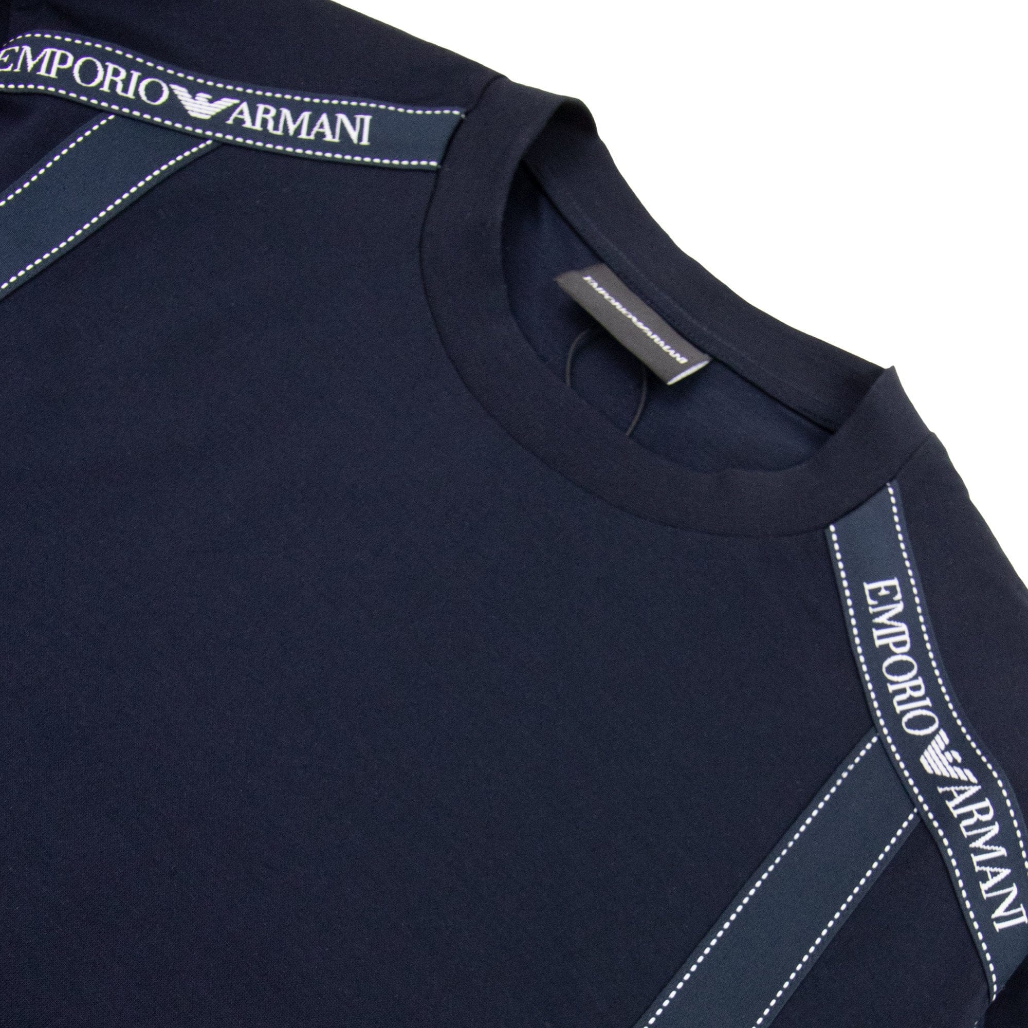 Emporio Armani Tape Logo S/s T Shirt Blue/navy 0920