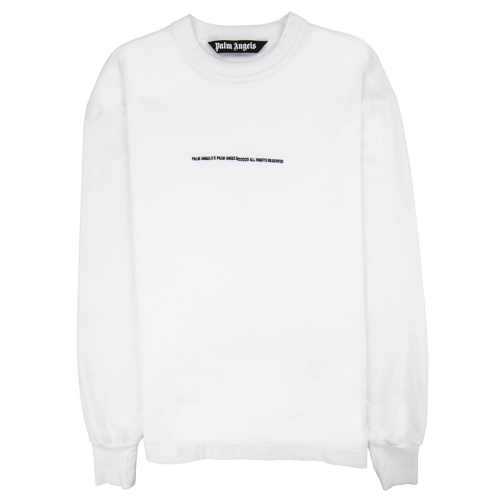 Palm Angels PXP Tonal L/s T Shirt White