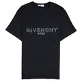 Givenchy Logo Print Crewneck T Shirt Black 001