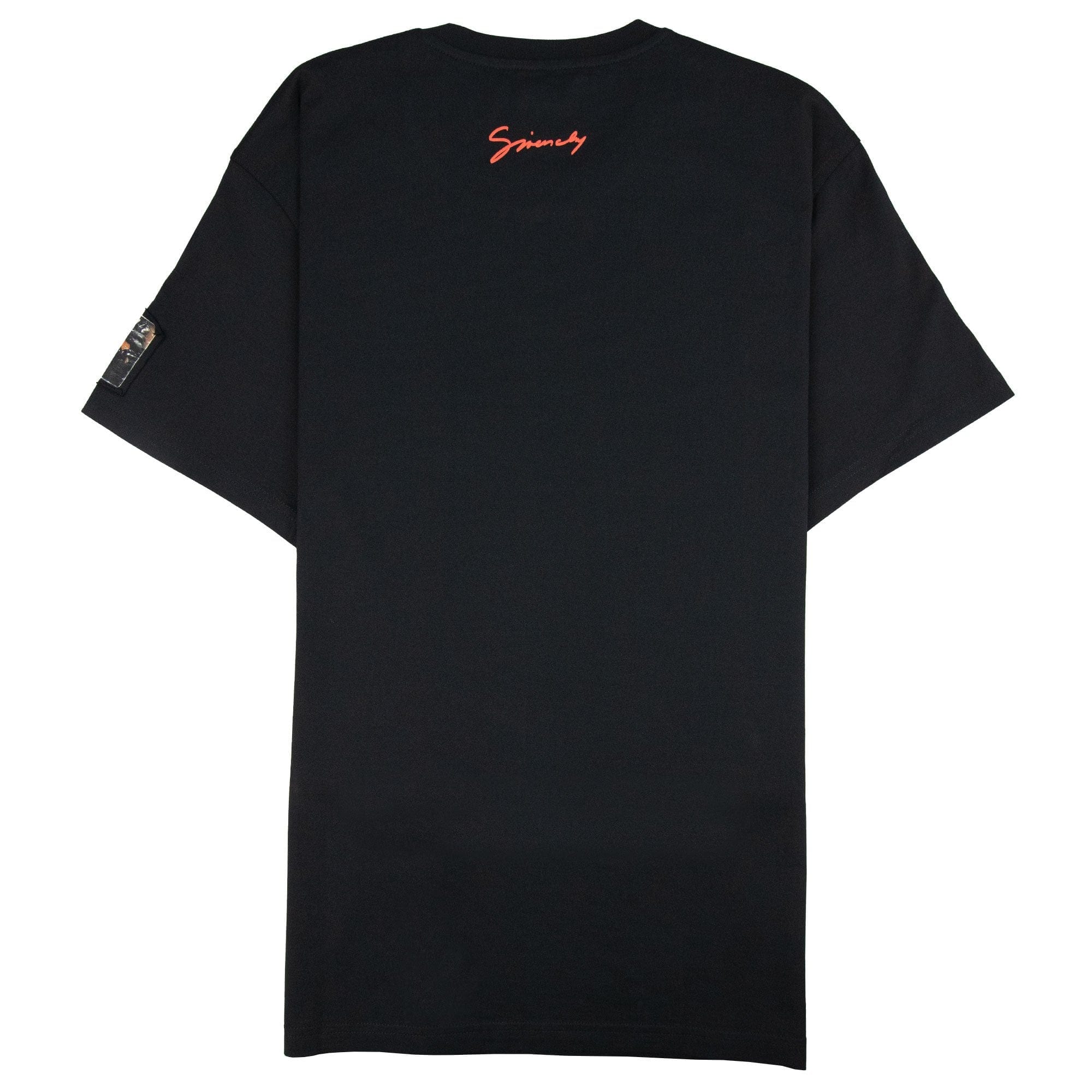 Givenchy Logo Print Crewneck T Shirt Black 001