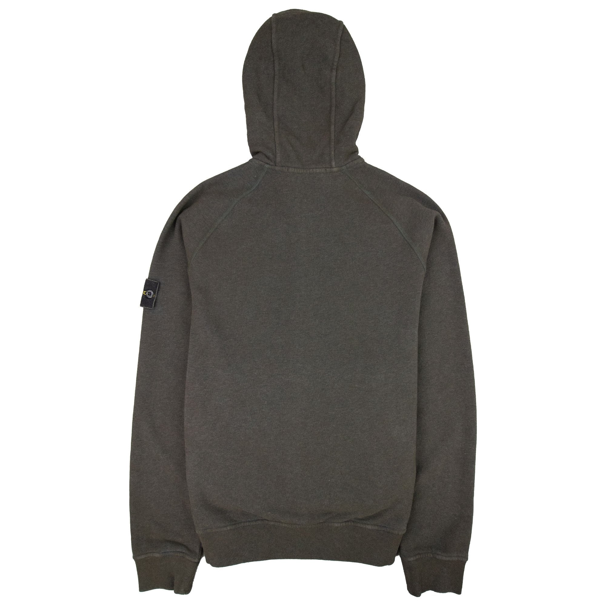 Stone Island 62190 Dust Zip Up Sweatshirt Dark Green V2m71
