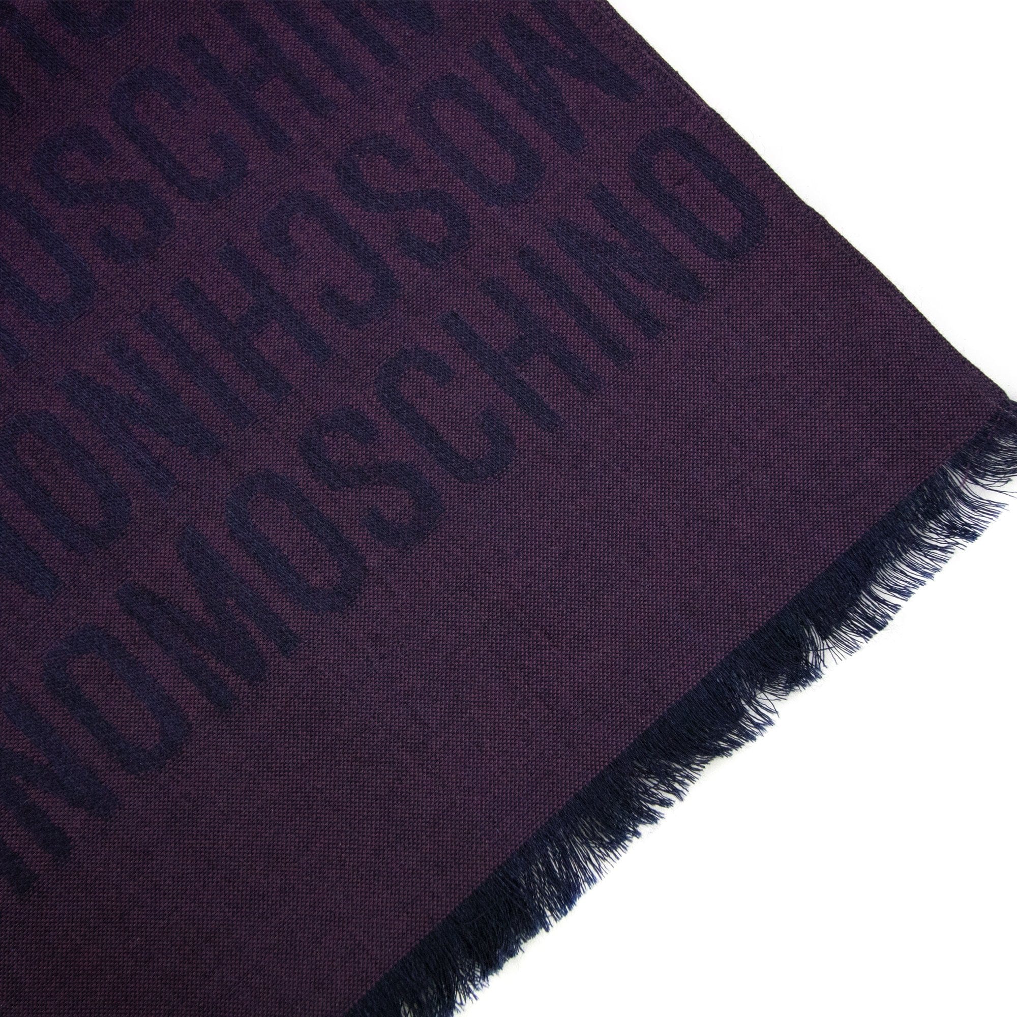 Love Moschino All Over Logo Print Scarf Purple