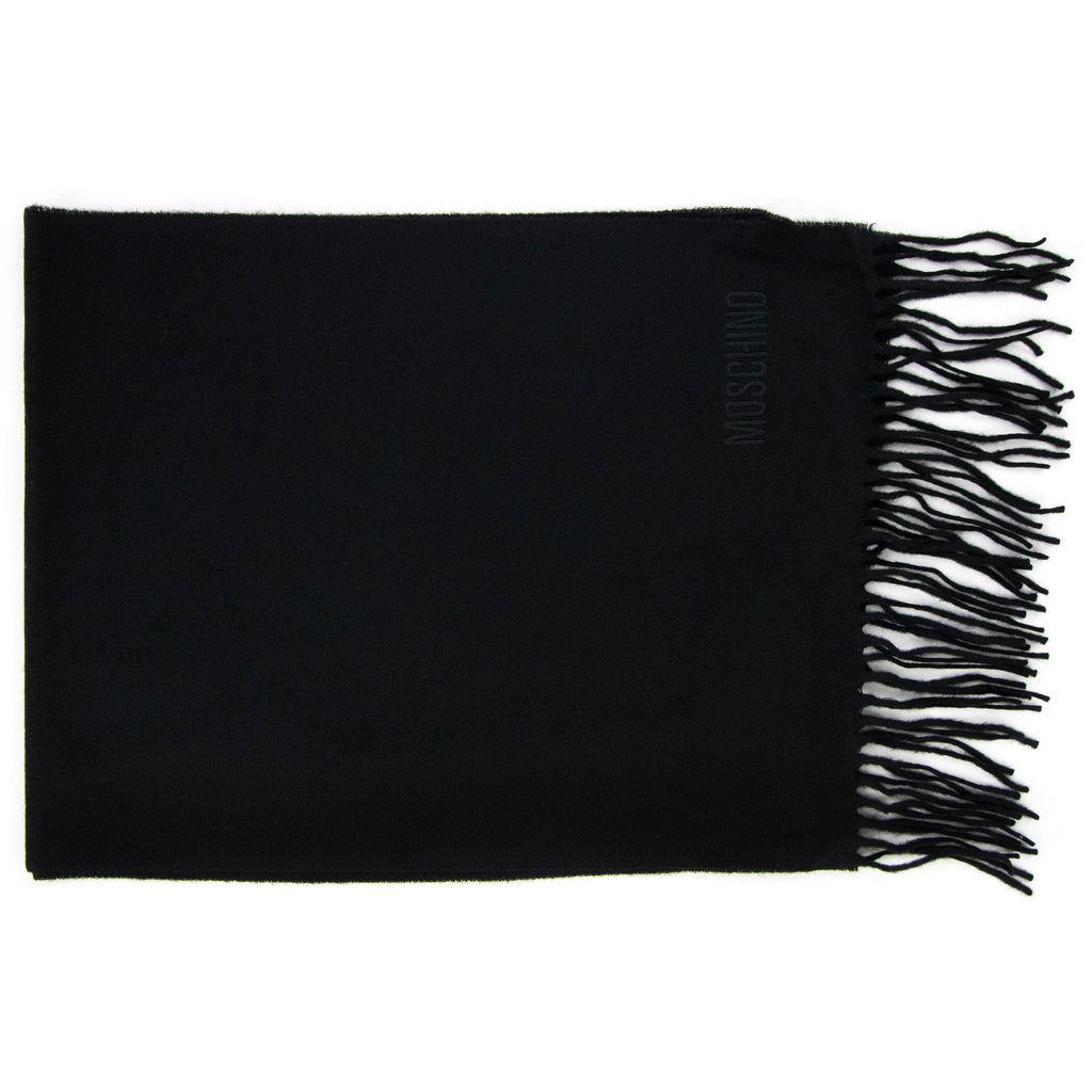 Love Moschino Sciarpa Knitted Logo Scarf Black