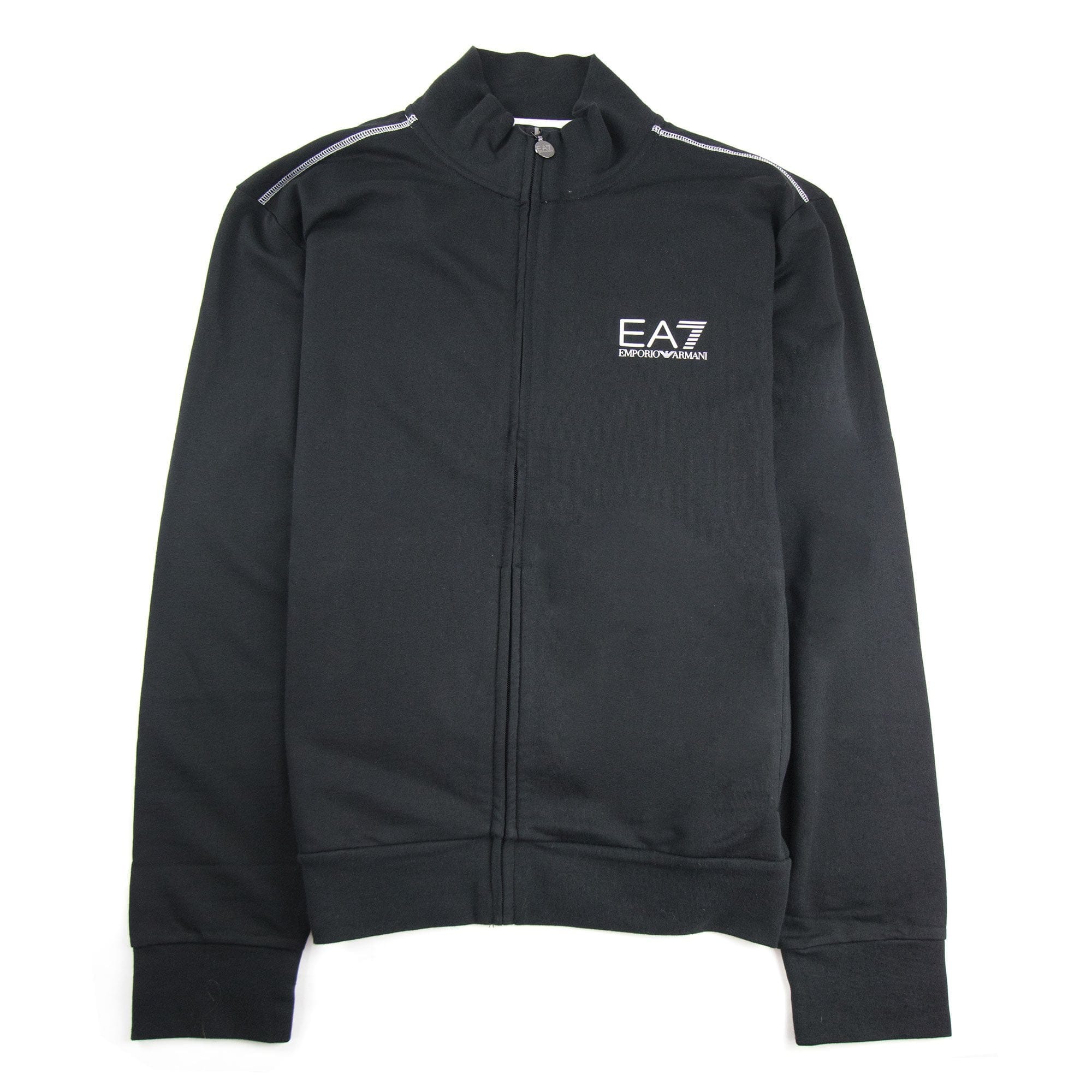 Ea7 Train Core Id Funnel Neck Jacket Black