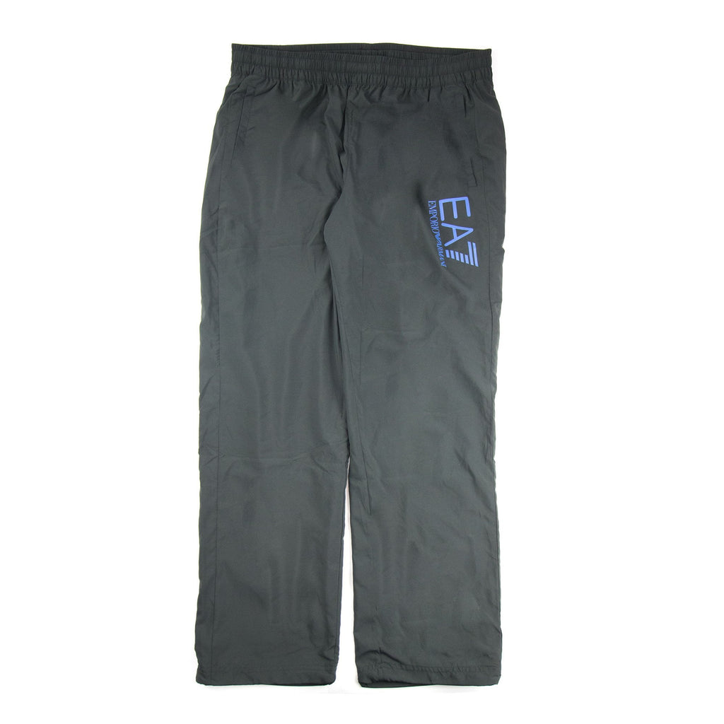 Ea7 Logo Print Adjustable Cuff Track Bottoms Darkslate