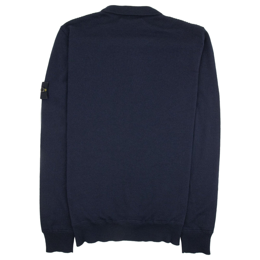 Stone Island 526c4 Knitted Sweatshirt Navy V0020