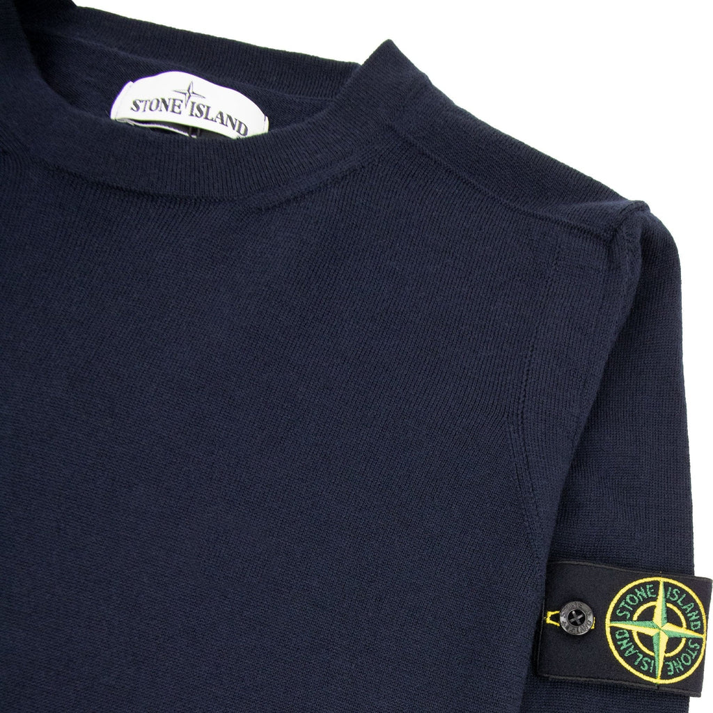 Stone Island 526c4 Knitted Sweatshirt Navy V0020