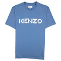 Kenzo Logo Print Crewneck T Shirt Marin Blue